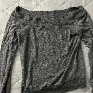 Cute off the shoulder thin sweater